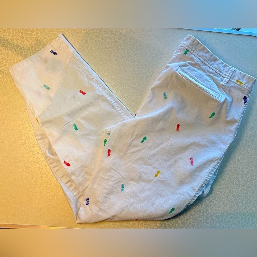Talbots | Relaxed Chinos Pineapple Print. Size: 14